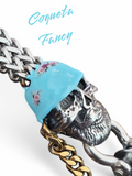 LA COQUETA FANCY BLUE GLOVE CLIP