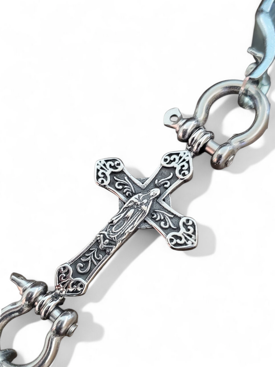 The VIRGIN MARY Cross Double Clamp Glove Clip – Paracordclips LLC