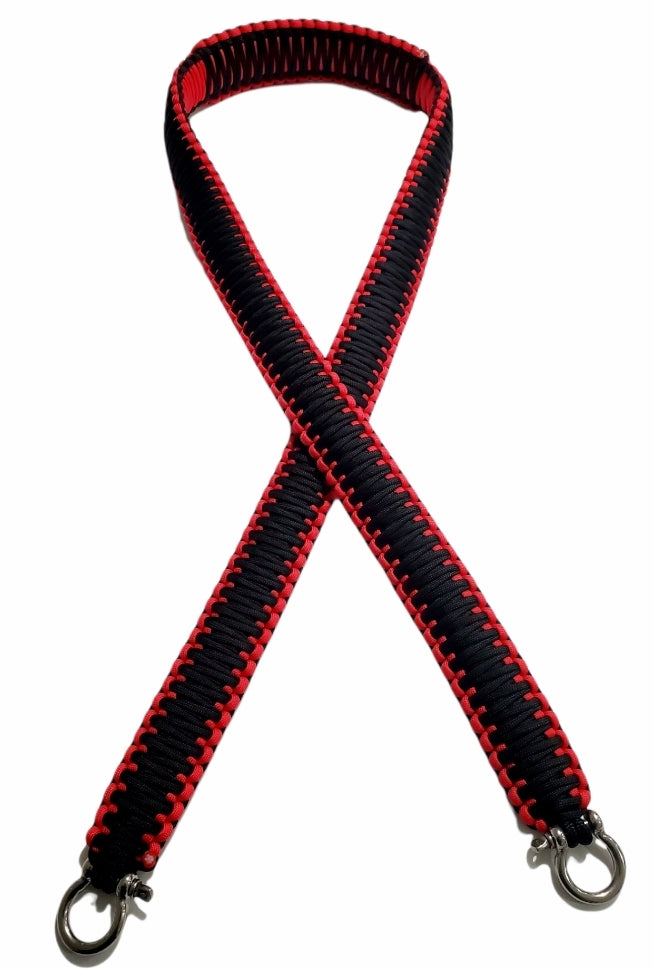 Black and Red Paracord Strap – Paracordclips LLC