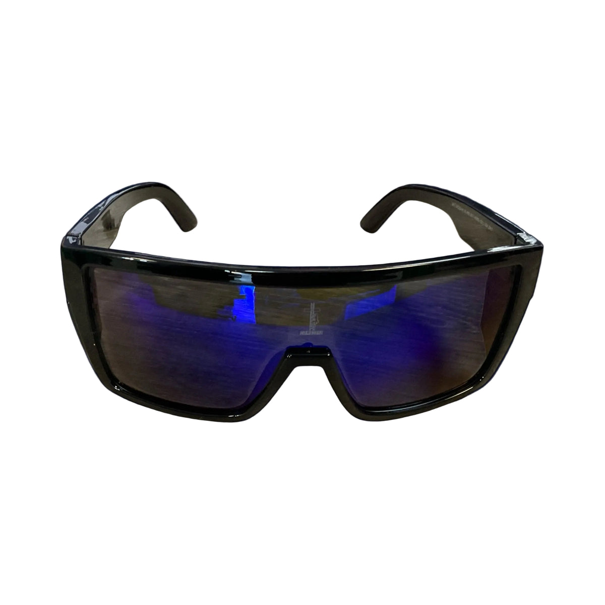 The Contractor Blue Lens Safety Glasses Large Frame