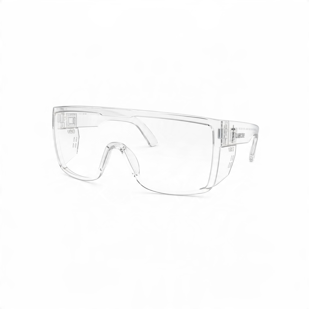 Ghost Guard Clear Safety Glasses Photochromic Large Frame