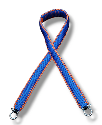 Orange and Blue Paracord Strap