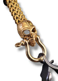 The Black and Gold Skull glove clip "2"