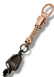 The Rose gold skull glove clip