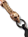 The Rose gold skull glove clip