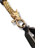 The Black and Gold Wolf Glove Clip