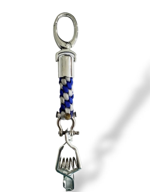 The Blue and Silver Glove Clip