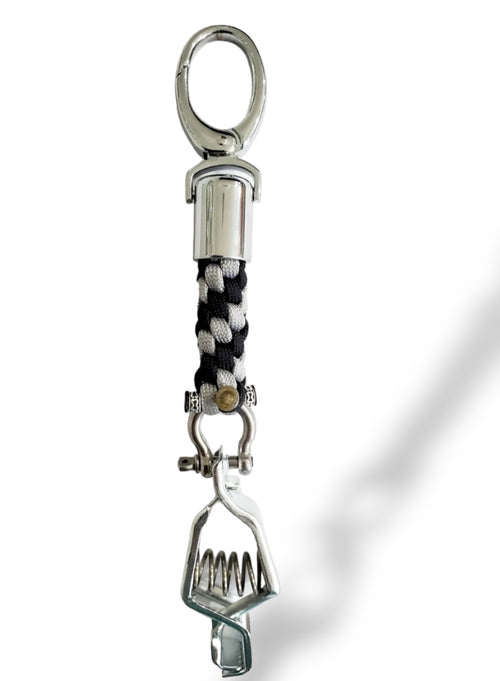 The Silver and Black Glove Clip