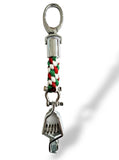 The Red , White and Green Glove Clip