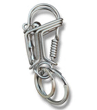 316 stainless steel hand made key chain