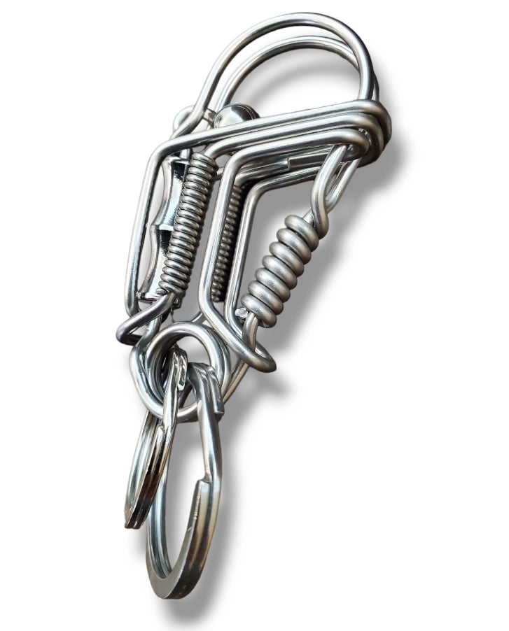 316 stainless steel hand made key chain