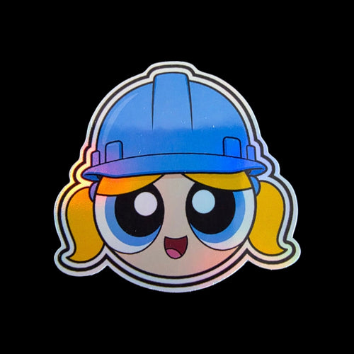 6 Pack POWER PLANT GIRLS STICKERS