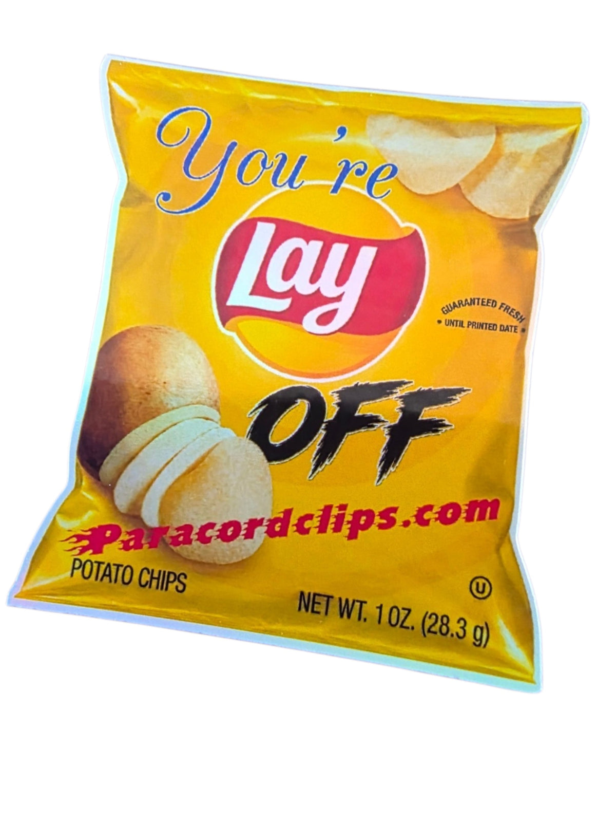 5 Pack You're Lay OFF Chips Sticker