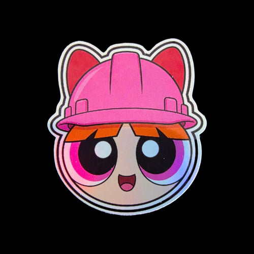 6 Pack POWER PLANT GIRLS STICKERS