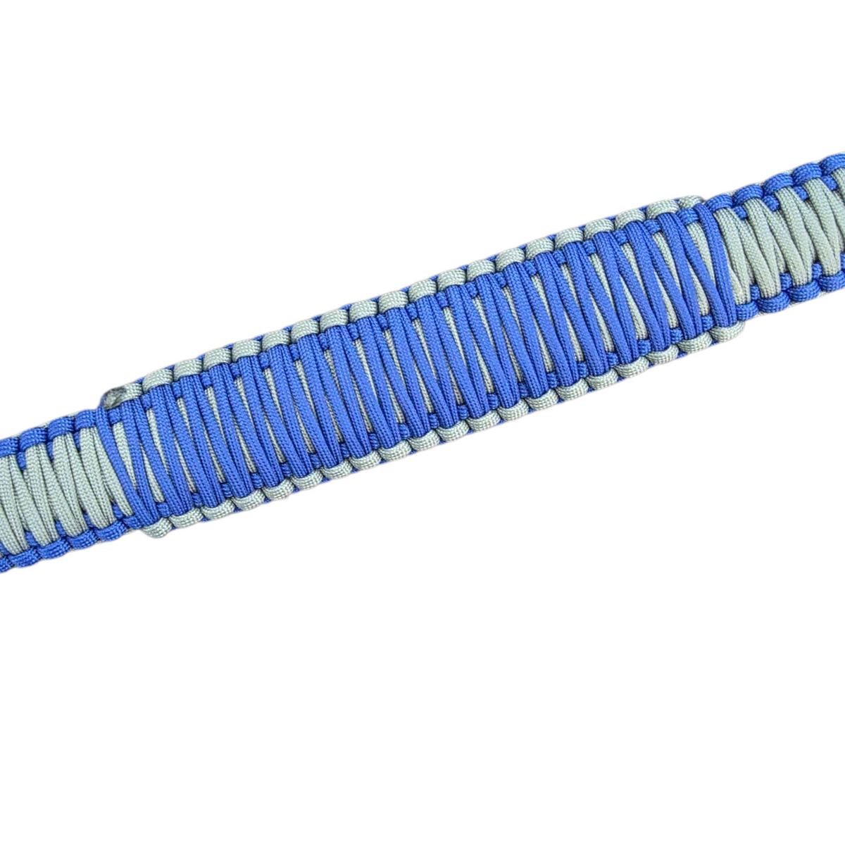 Blue and Silver Paracord Strap