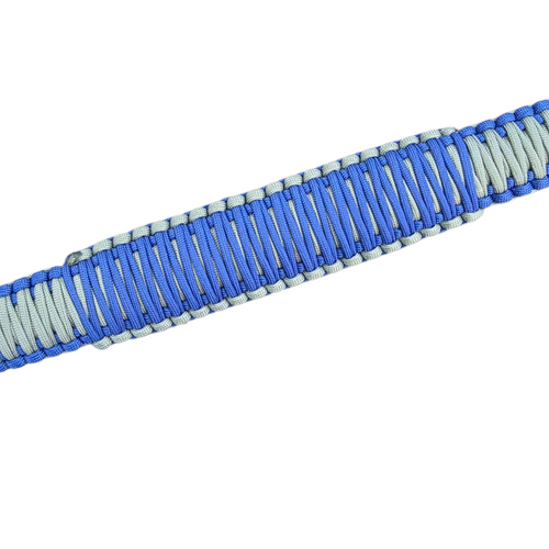 Blue and Silver Paracord Strap