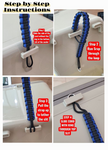 RED and BLACK Bottom Paracord Strap