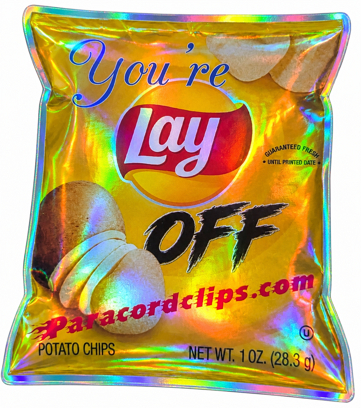 5 Pack You're Lay OFF Chips Sticker