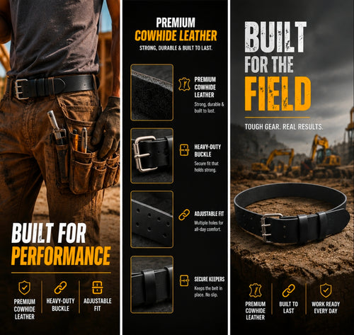 CLIMBCORE BLACK TOOL BELT