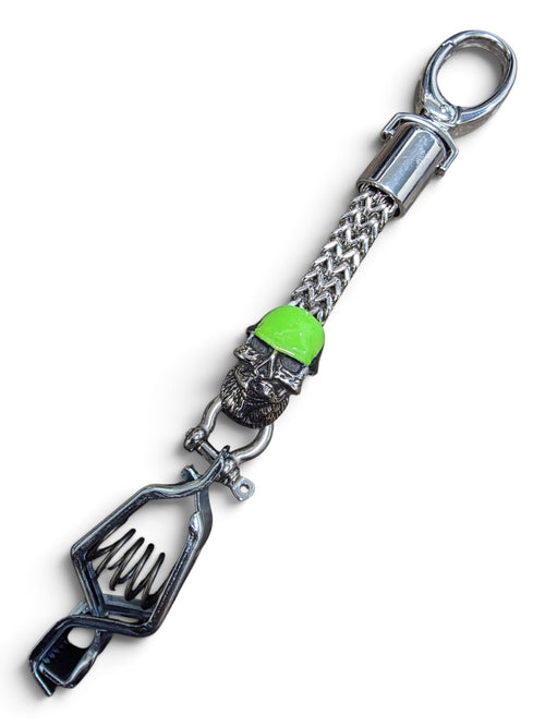 THE BLACK AND LIME GREEN CARBON FIBER HARDHAT GLOVE CLIP