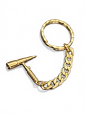 Gold Stainless Steel Tig Rig keychain