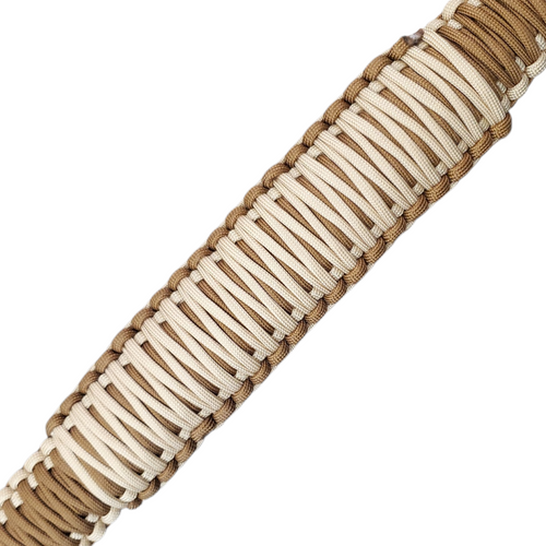 Chocolate Brown and Tan Paracord Strap