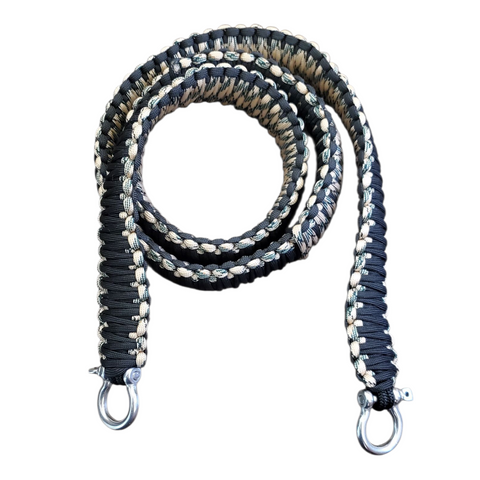 Desert Camo and Black Paracord Strap
