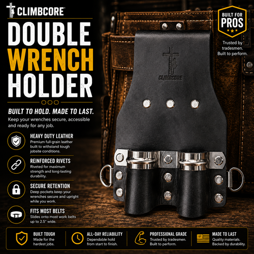 CLIMBCORE BLACK DOUBLE WRENCH HOLDER