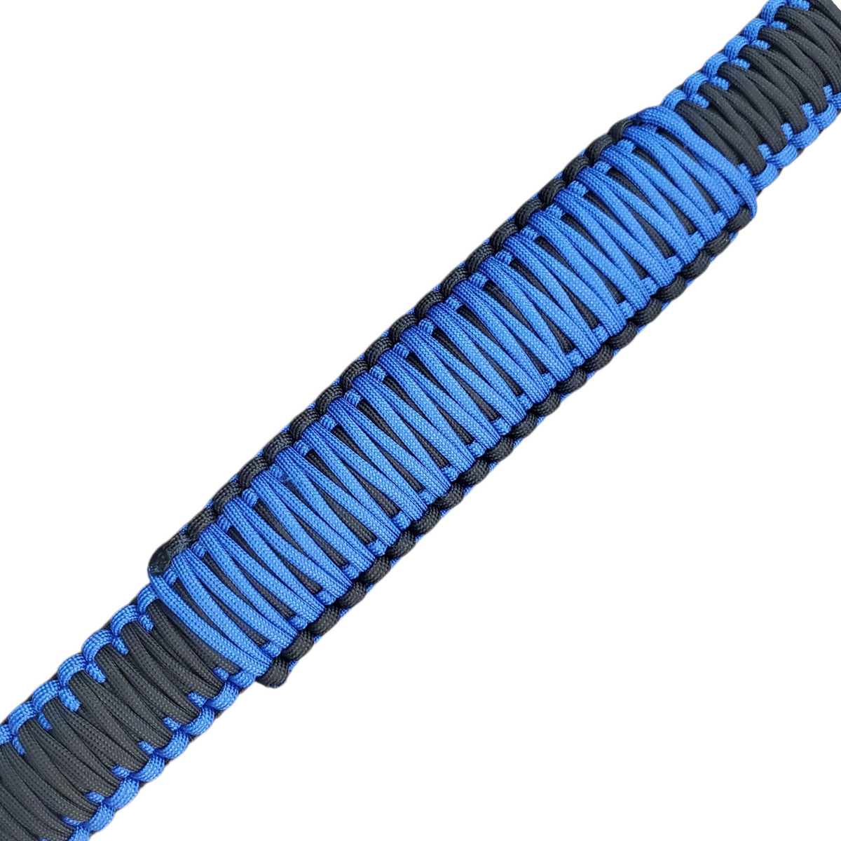 Blue and Black Paracord Strap
