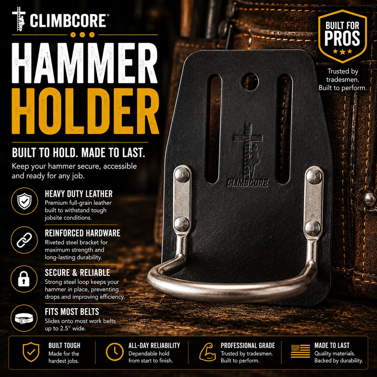 CLIMBCORE BLACK HAMMER HOLDER