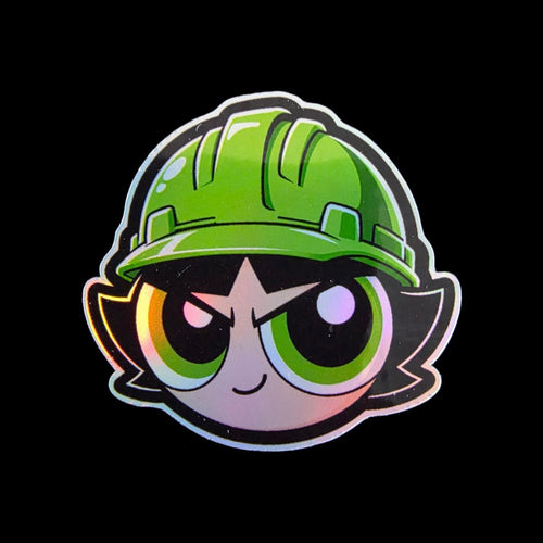 6 Pack POWER PLANT GIRLS STICKERS