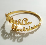 In ❤ With An Electrician Bracelet "adjustable"