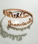 In ❤ With An Iron Worker Bracelet "adjustable"