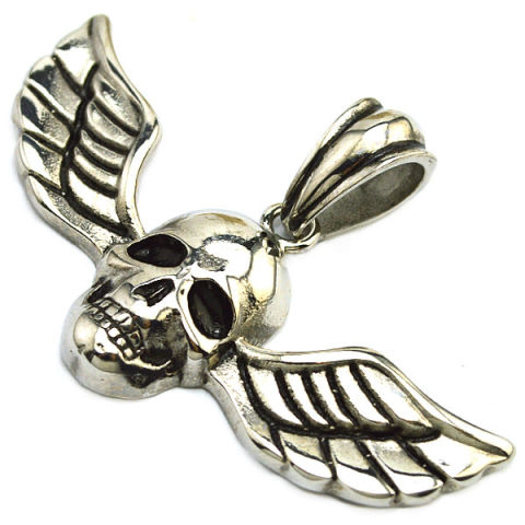 The Scull with Wings pendant