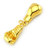 The Golden boxing gloves pendant
