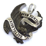 The Live to Ride Black Eagle pendant