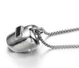 Welding Hood Pendant and Necklace SET
