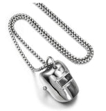 Welding Hood Pendant and Necklace SET