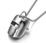Welding Hood Pendant and Necklace SET