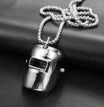 Welding Hood Pendant and Necklace SET