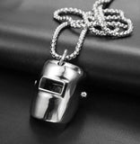 Welding Hood Pendant and Necklace SET