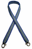 Blue and Silver Paracord Strap
