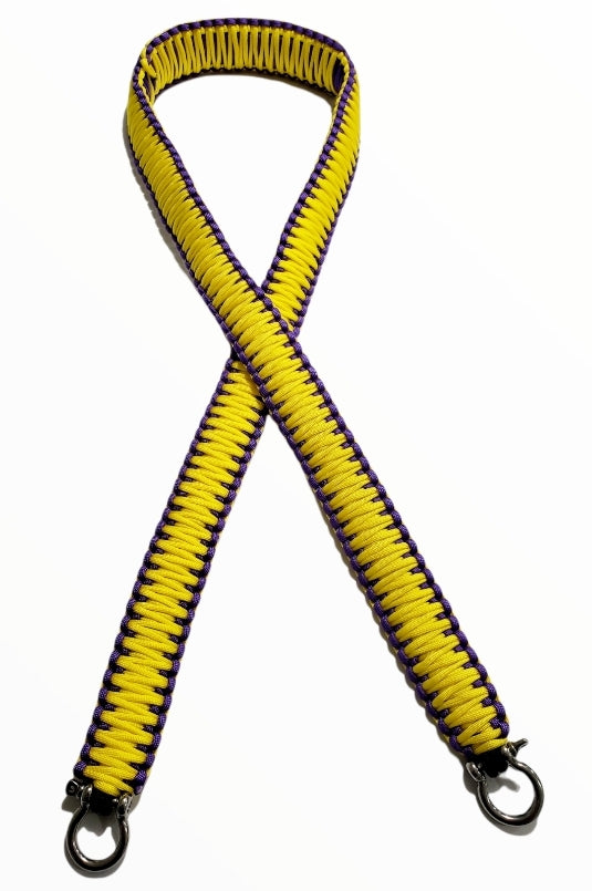 Purple and Yellow LSU color Strap