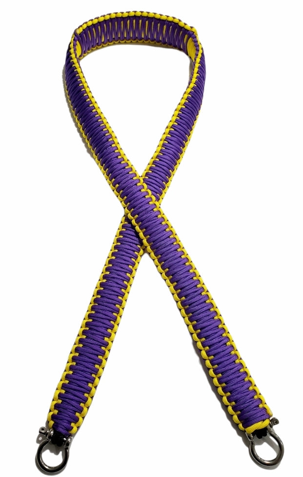 Purple and Yellow LSU color Strap