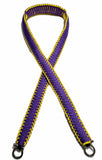 Purple and Yellow Paracord Strap