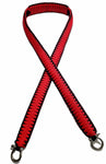 Black and Red Paracord Strap