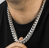 316 L Stainless steel large cuban style link chain