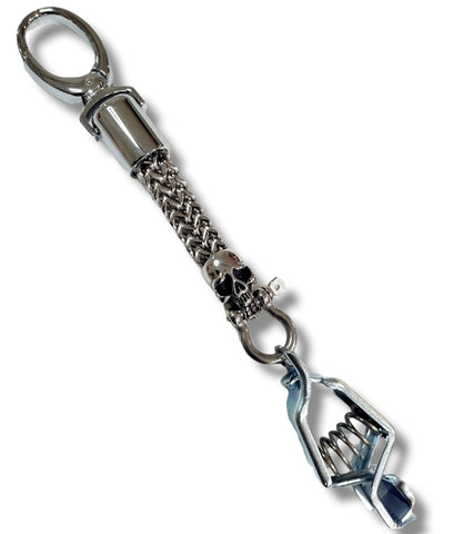 Stainless Steel "The Skull" Glove Clip With Shackle