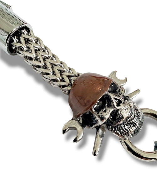 Iron Worker with Carbon Fiber Brown Hard Hat