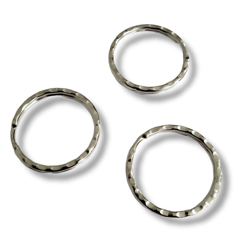 3 pack Stainless steel key ring